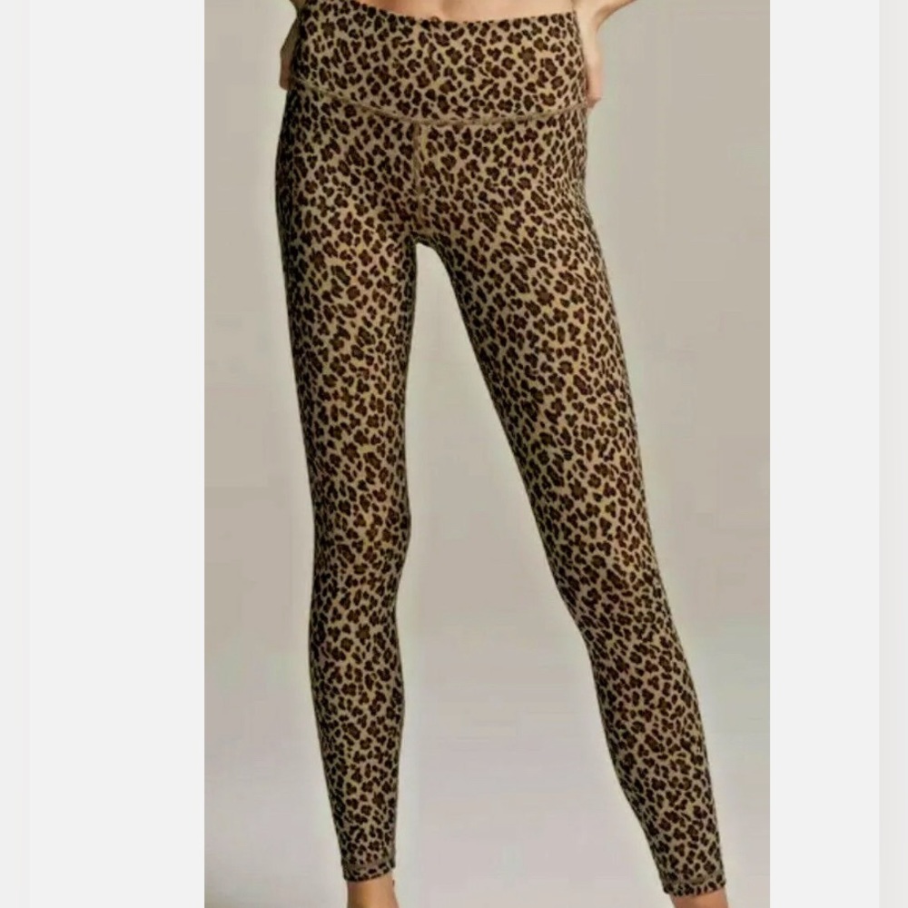 Varley leopard Leggings Sz L